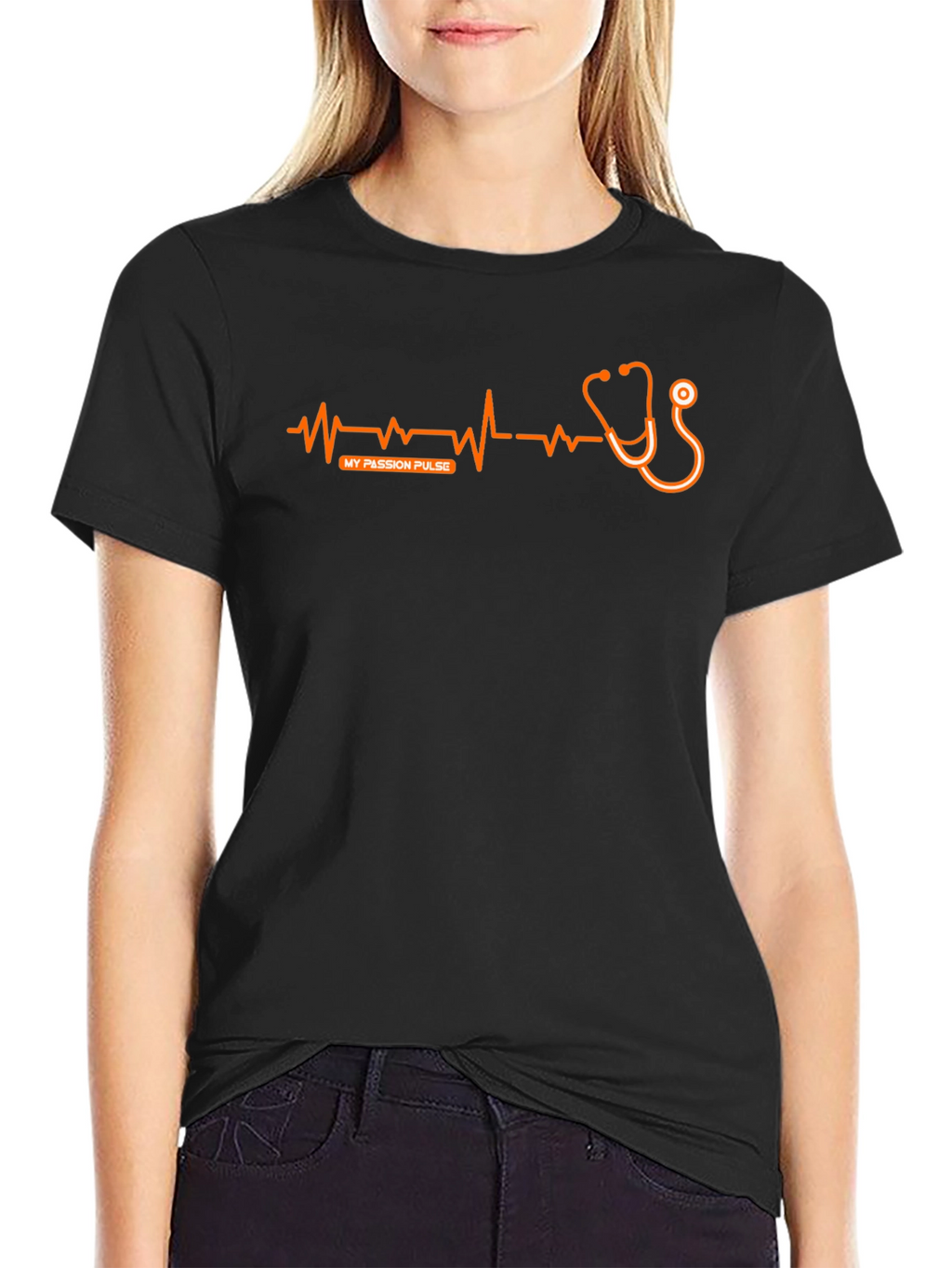 My Passion Pulse Graphic T-Shirt - Black