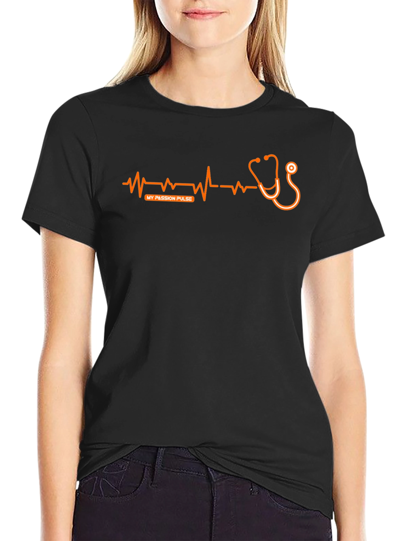 My Passion Pulse Graphic T-Shirt - Black