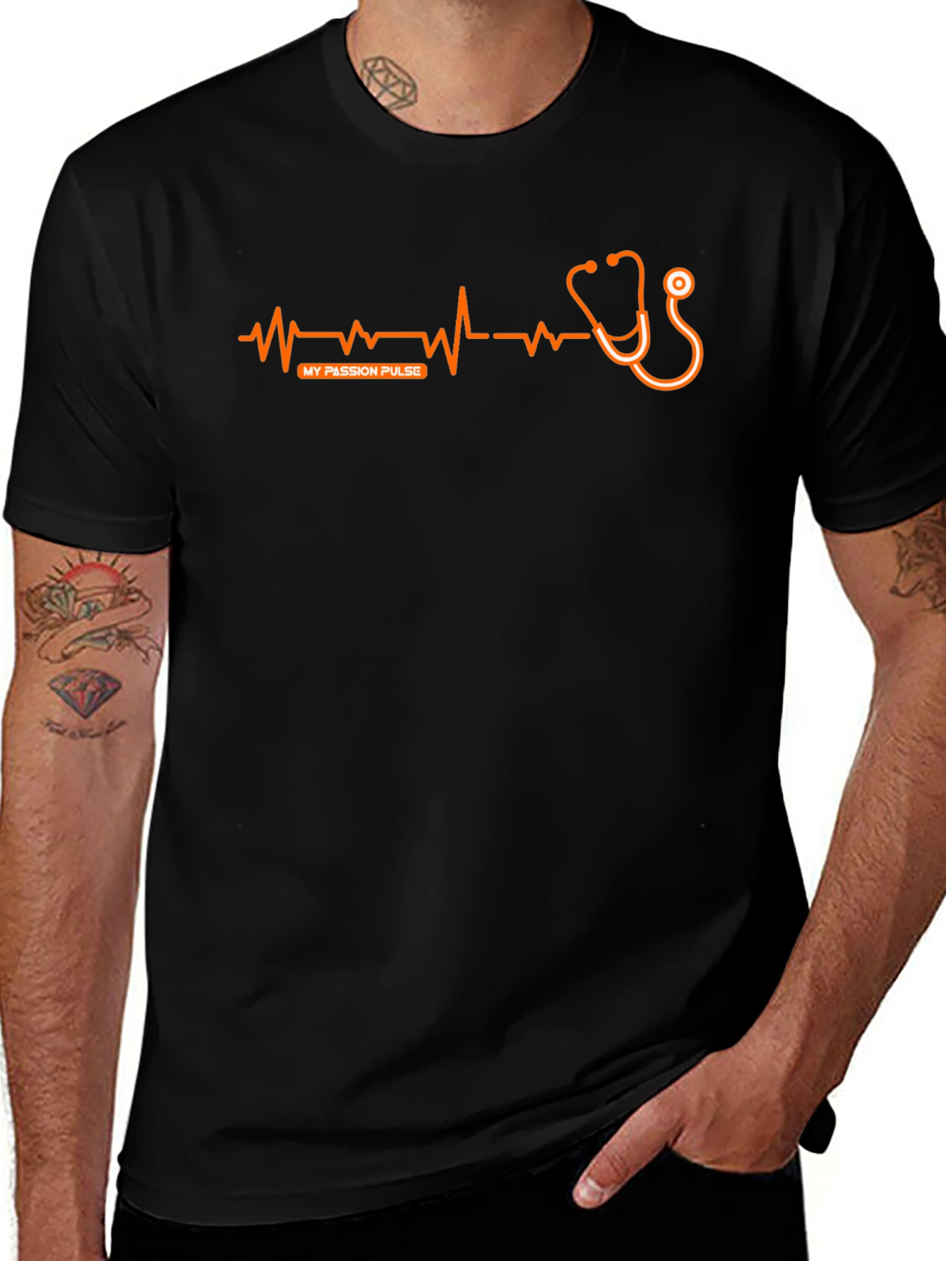 My Passion Pulse Graphic T-Shirt - Black