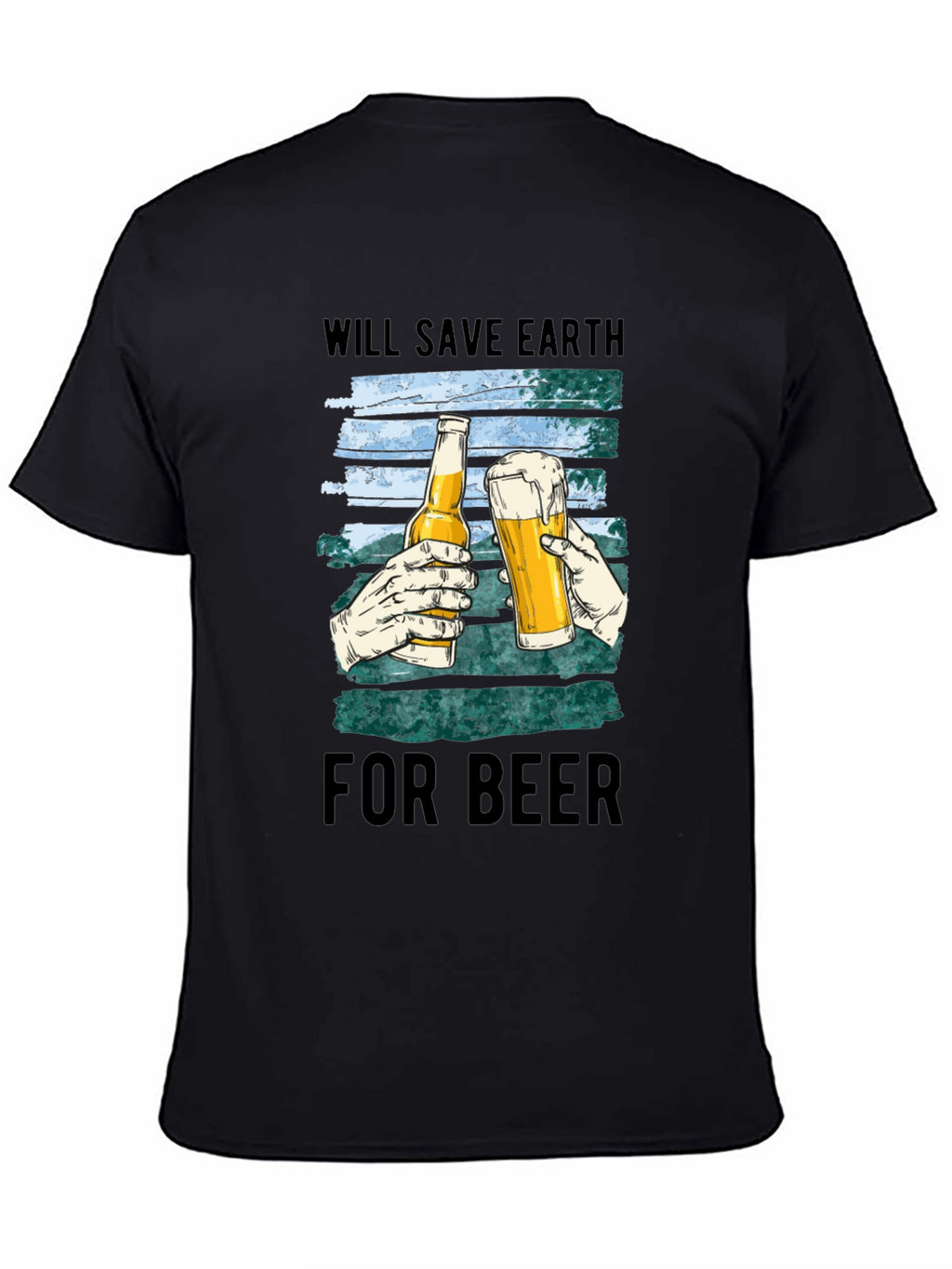 Save Earth For Beer Graphic T-Shirt