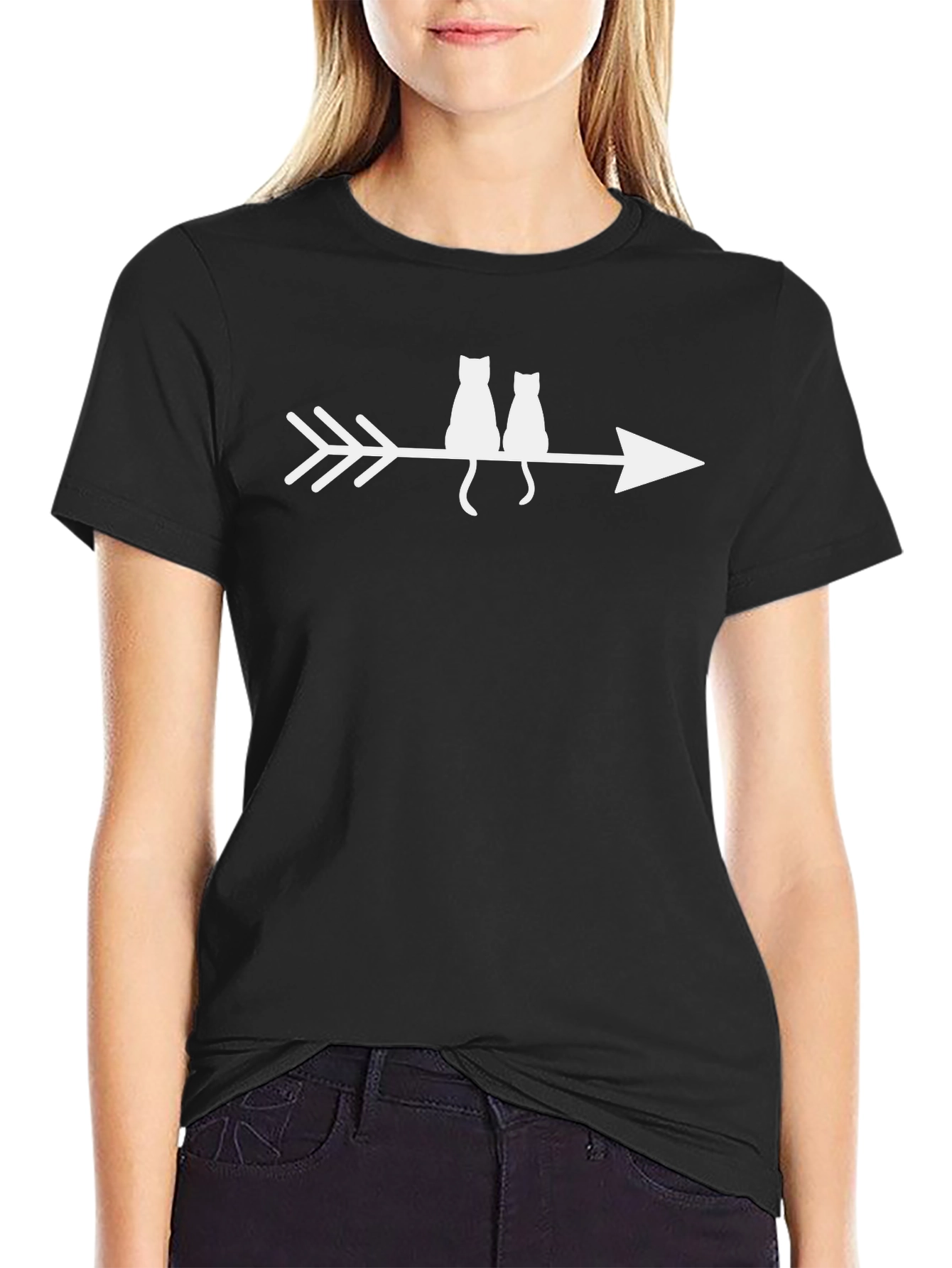 Cats on Arrow T-Shirt - Unisex Graphic Tee