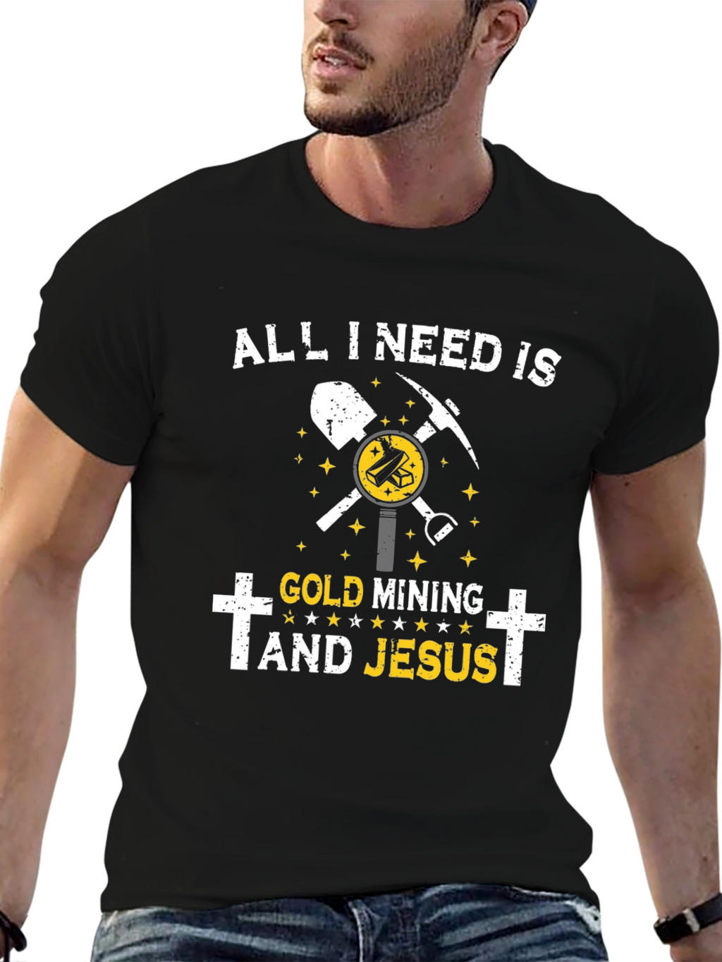 Gold Mining and Jesus T-Shirt