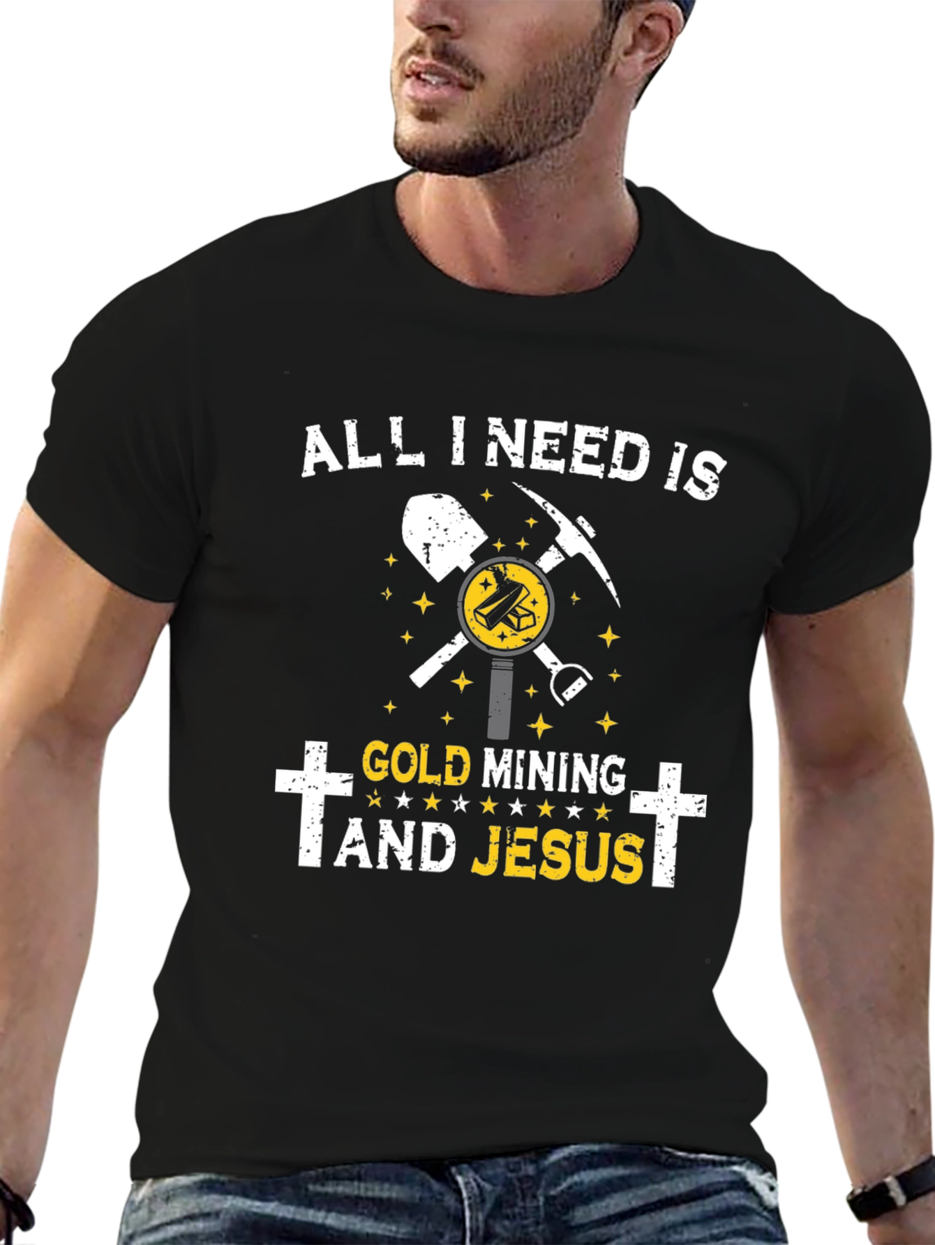 Gold Mining and Jesus T-Shirt
