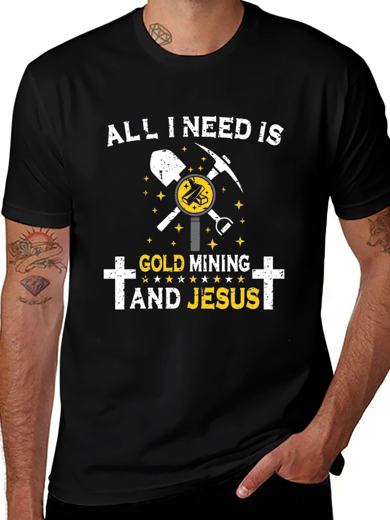 Gold Mining and Jesus T-Shirt