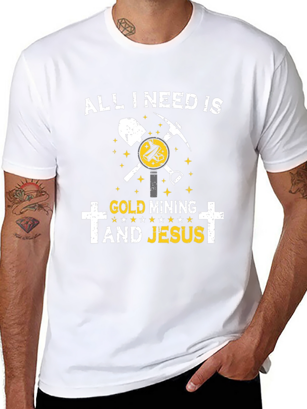 Gold Mining and Jesus T-Shirt
