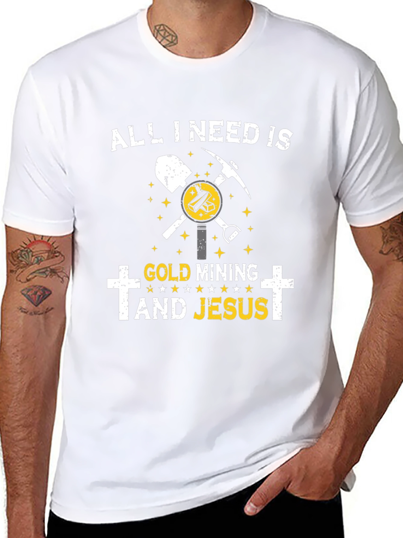 Gold Mining and Jesus T-Shirt