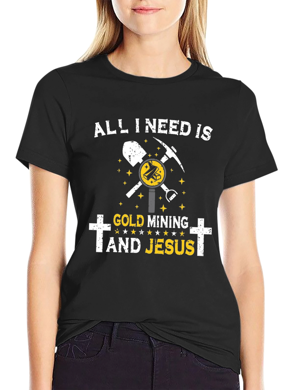Gold Mining and Jesus T-Shirt