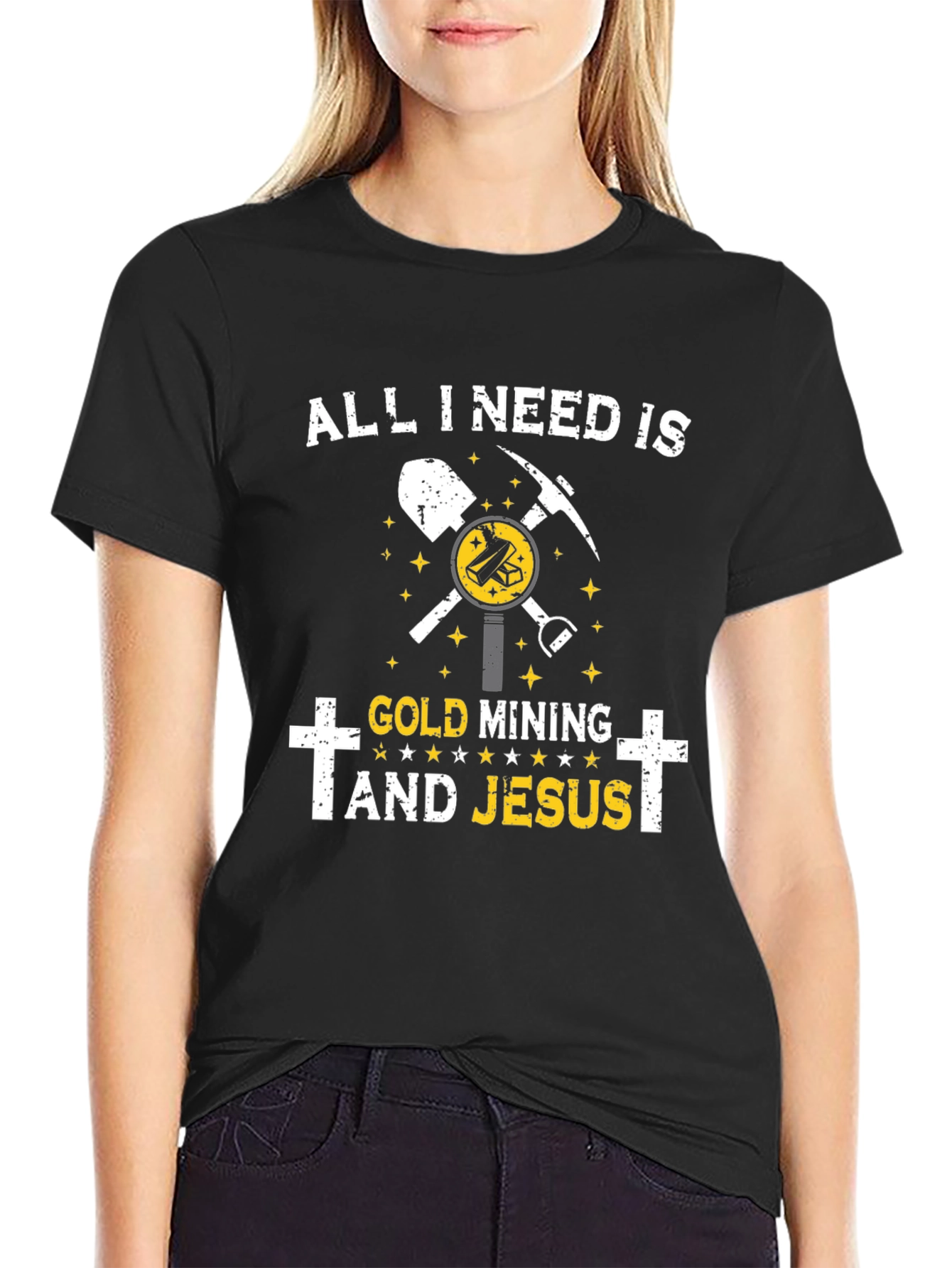 Gold Mining and Jesus T-Shirt