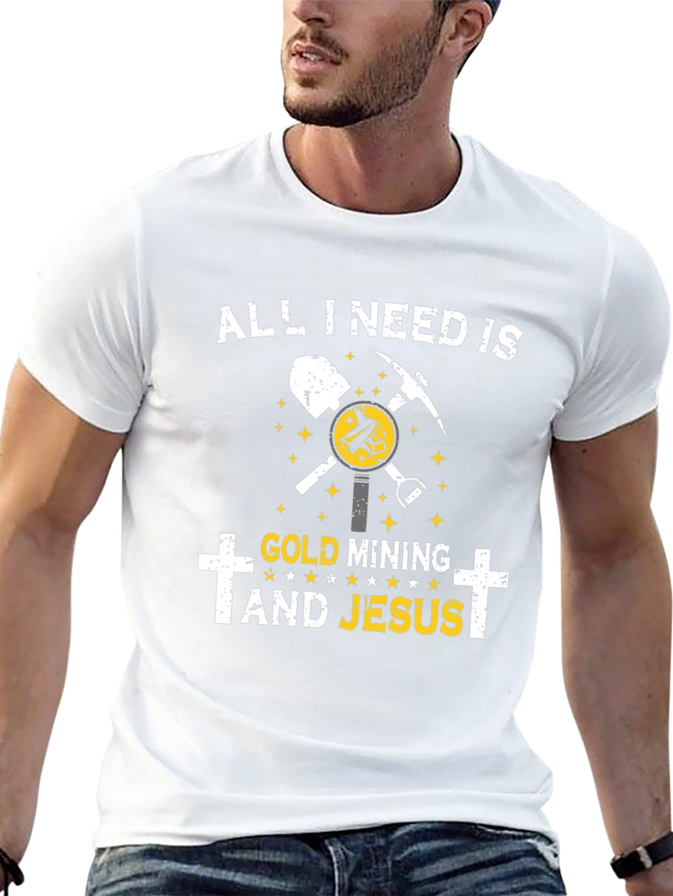 Gold Mining and Jesus T-Shirt