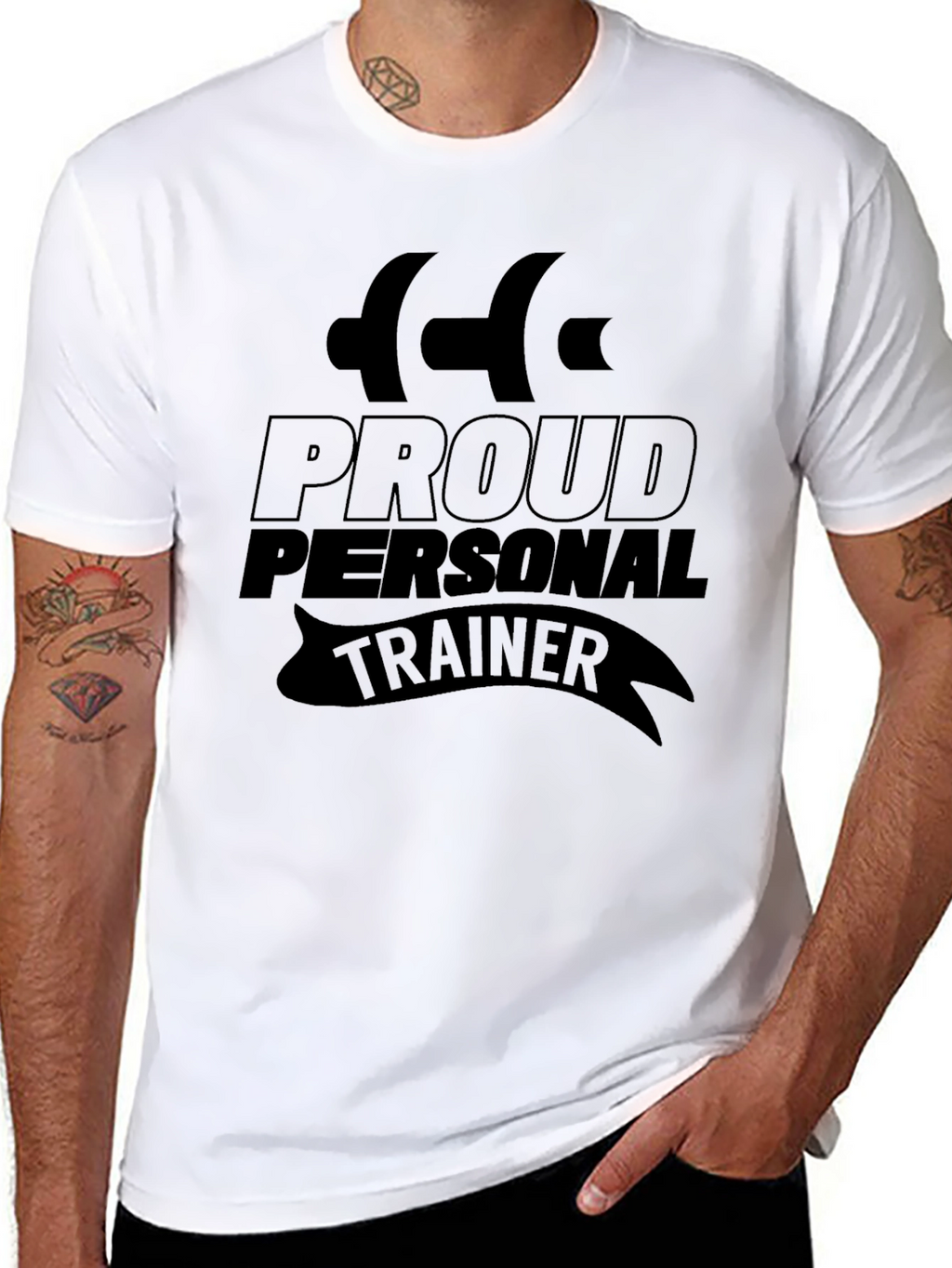 Proud Personal Trainer Black T-Shirt