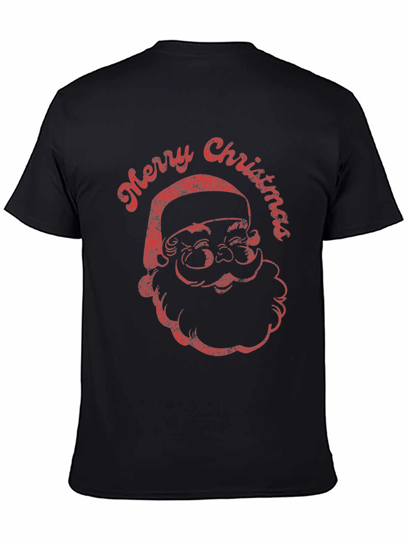 Retro Santa Merry Christmas Graphic Tee