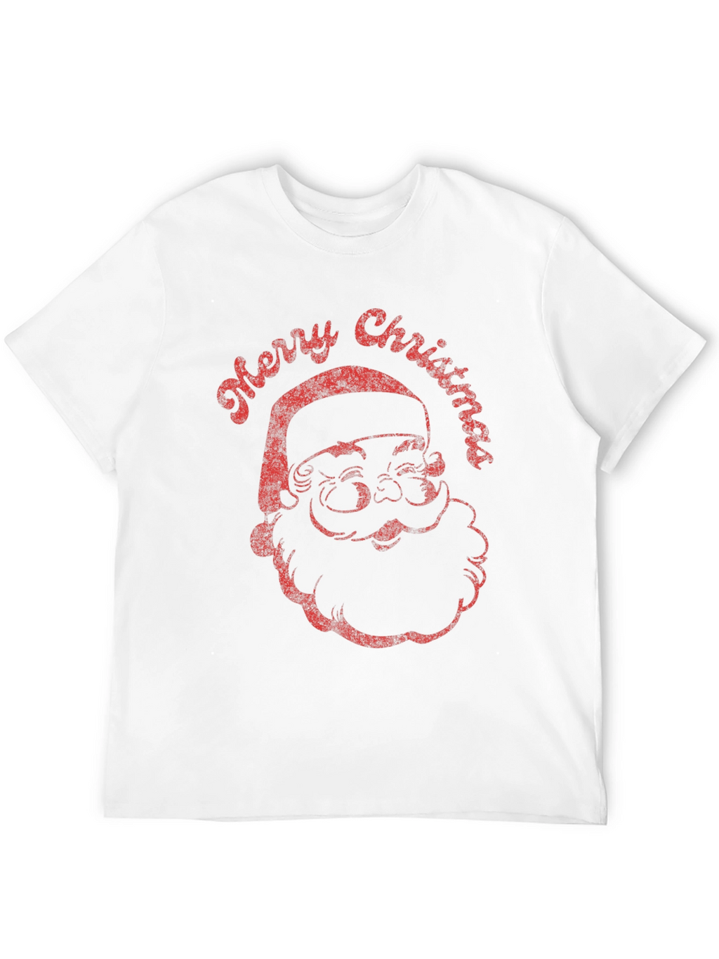 Retro Santa Merry Christmas Graphic Tee