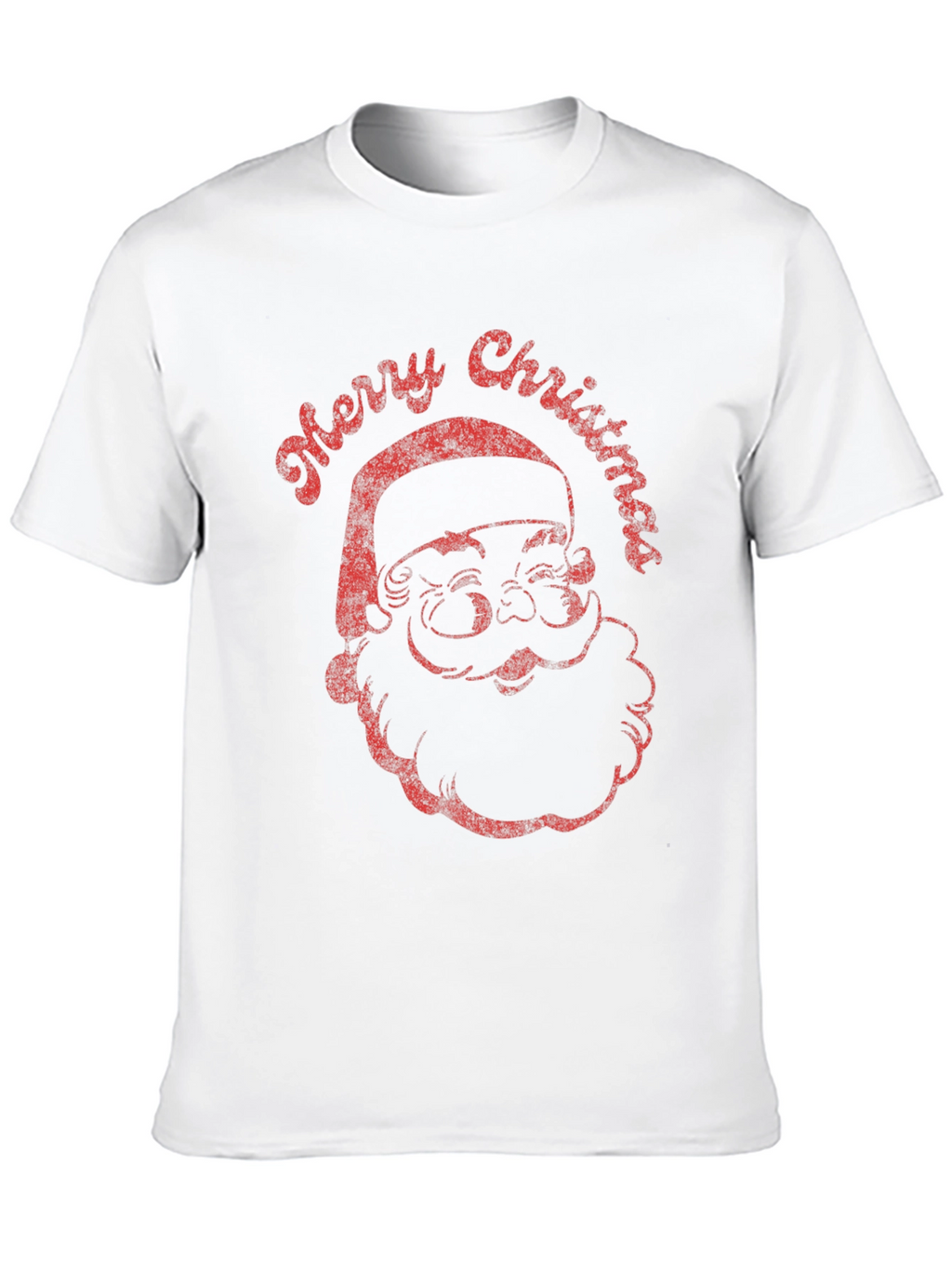 Retro Santa Merry Christmas Graphic Tee