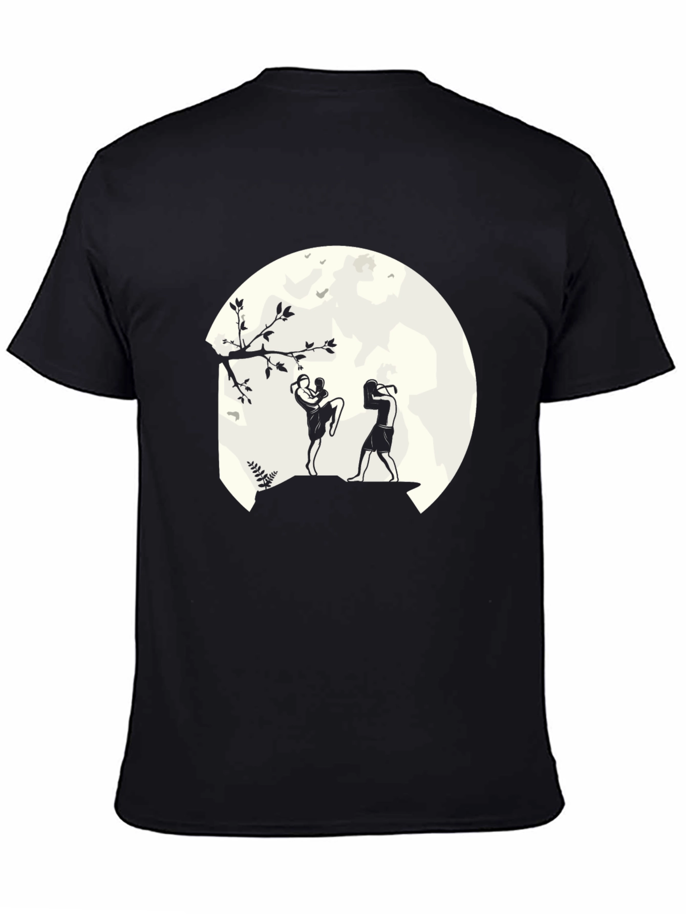 Martial Arts Moon T-Shirt - Kickboxing Design