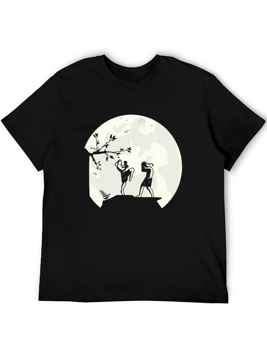 Martial Arts Moon T-Shirt - Kickboxing Design