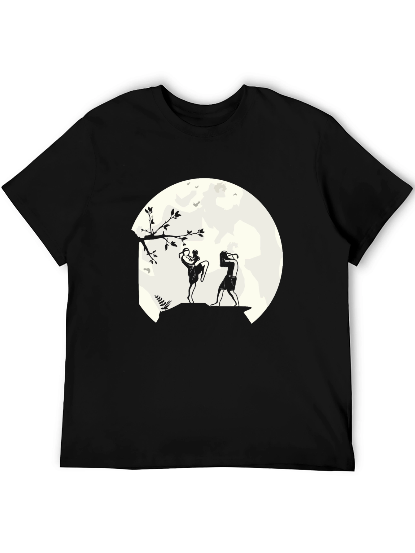 Martial Arts Moon T-Shirt - Kickboxing Design