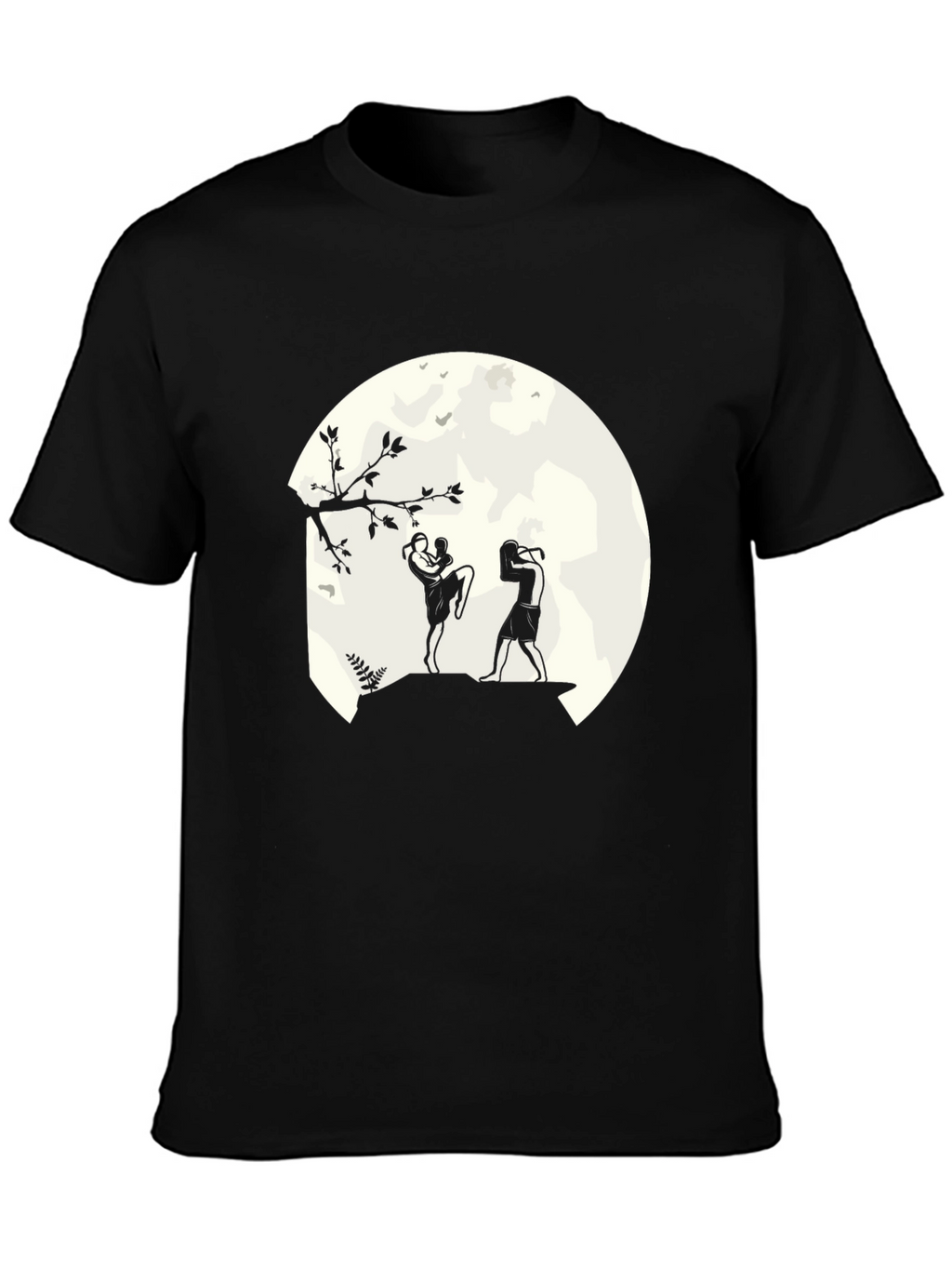 Martial Arts Moon T-Shirt - Kickboxing Design