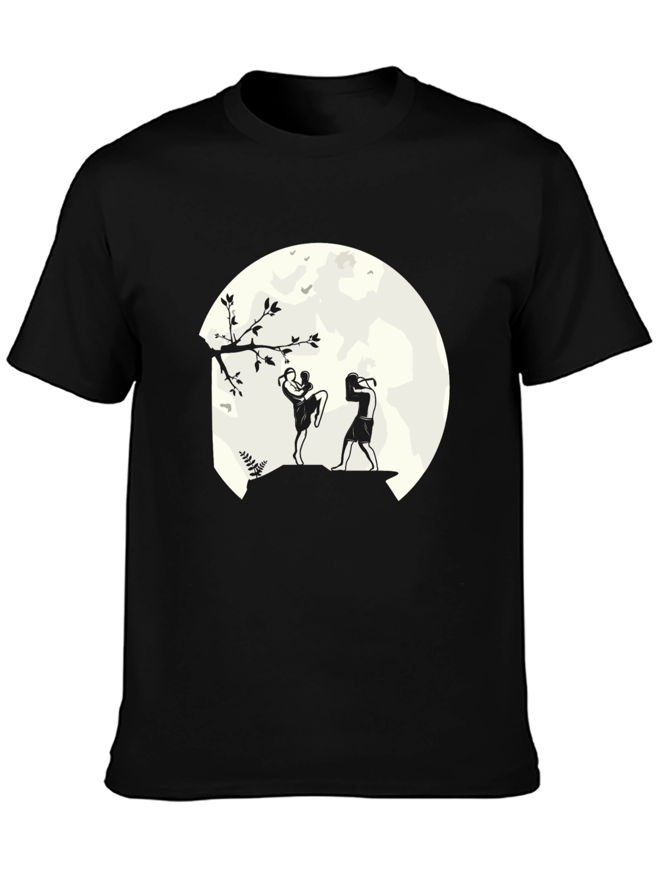 Martial Arts Moon T-Shirt - Kickboxing Design