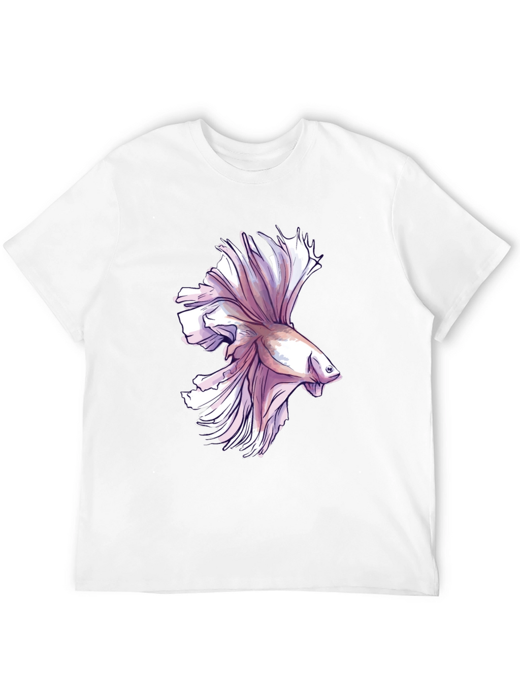 Betta Fish Graphic Tee - Mens Black T-Shirt
