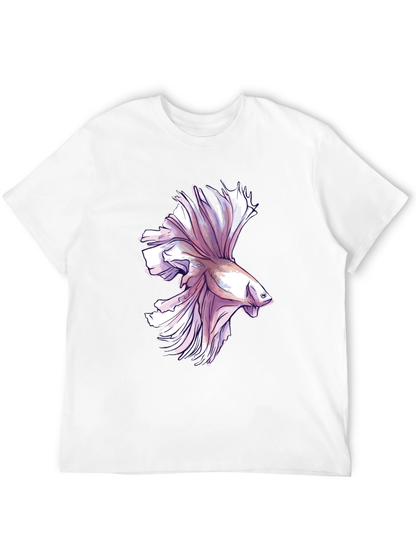 Betta Fish Graphic Tee - Mens Black T-Shirt