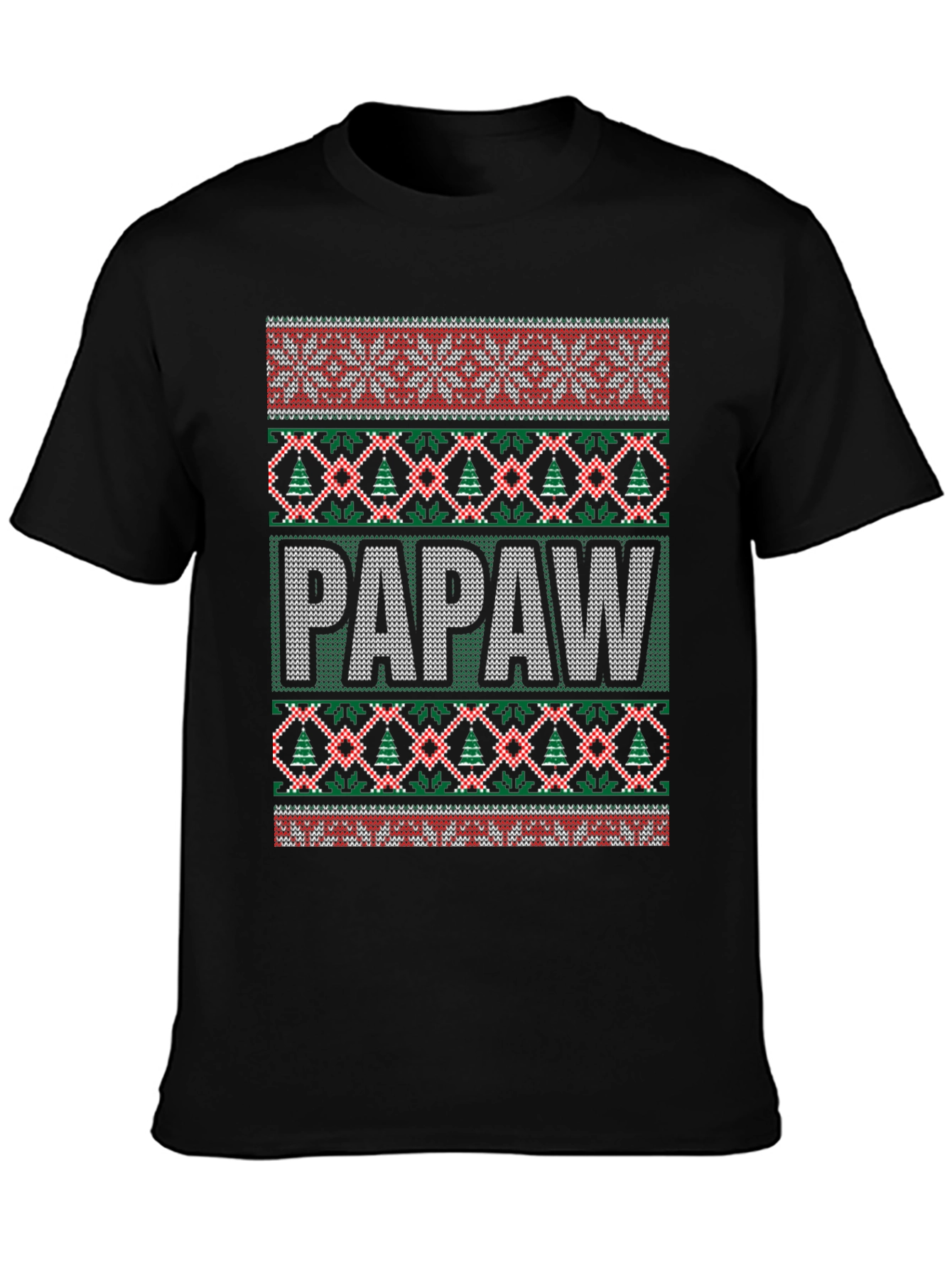 Papaw Ugly Christmas Sweater T-Shirt