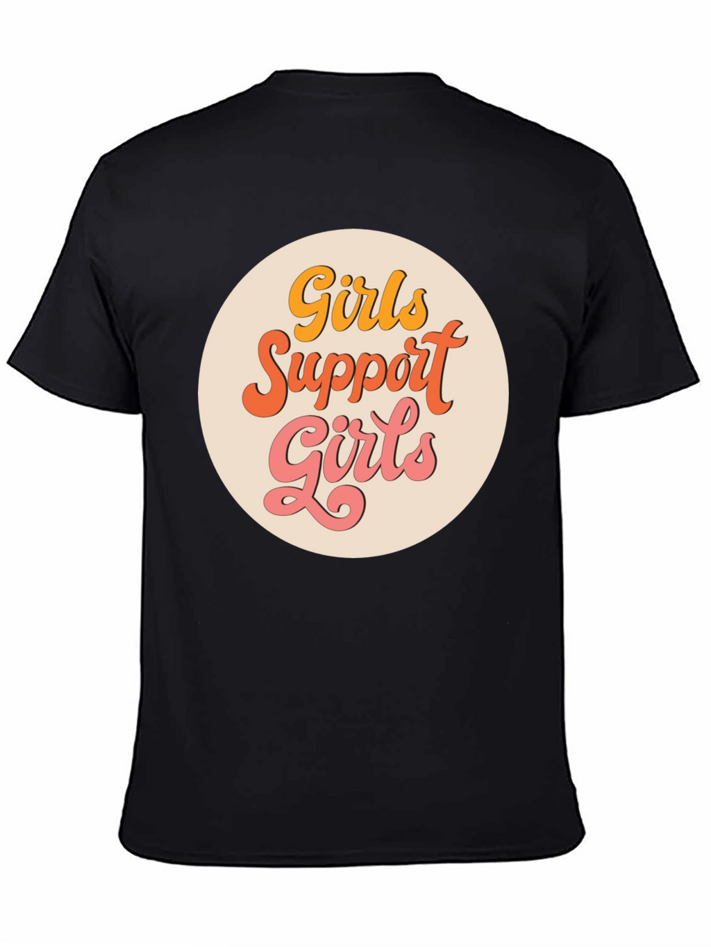 Girls Support Girls Graphic Tee - Retro Style