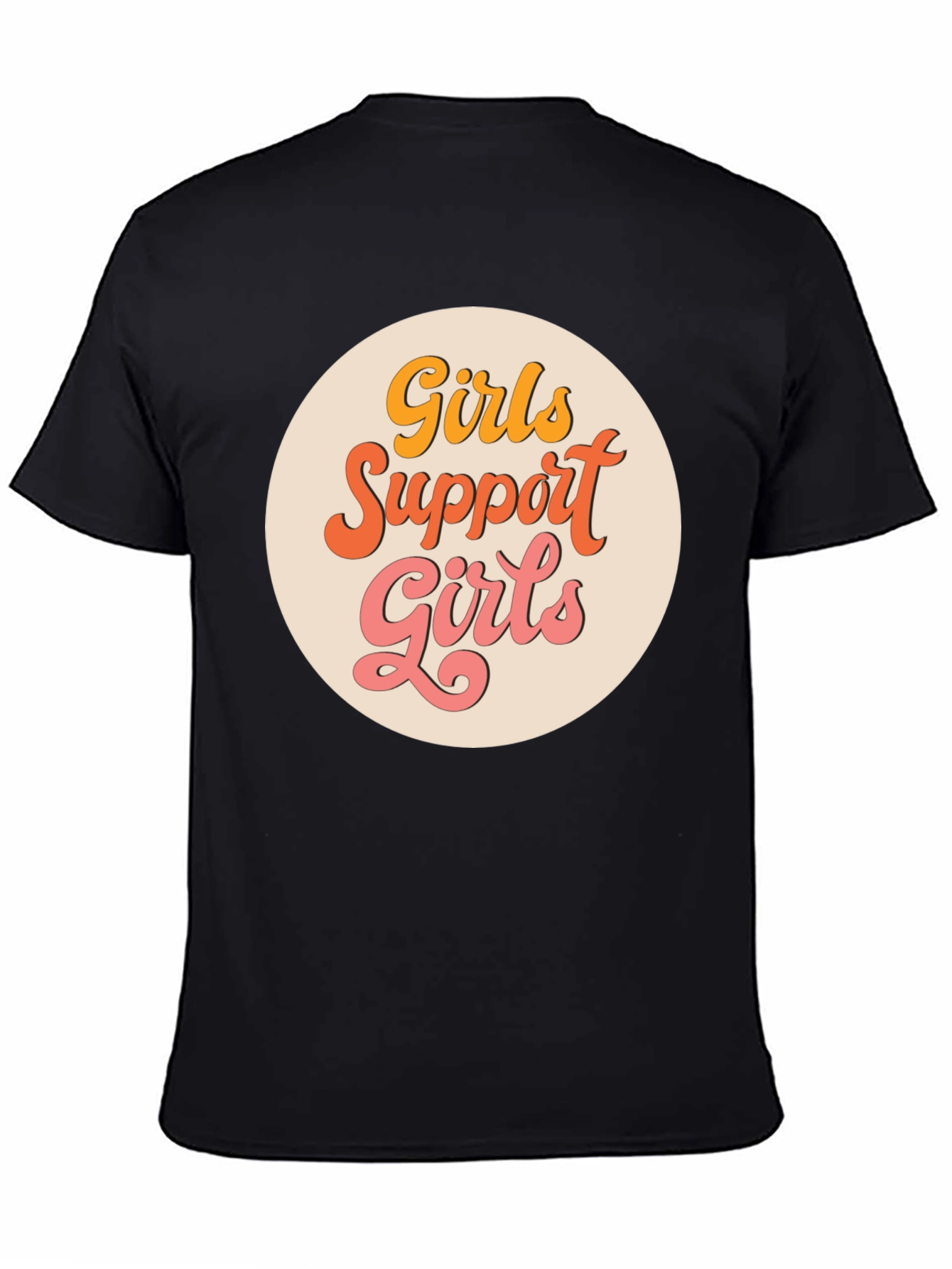 Girls Support Girls Graphic Tee - Retro Style