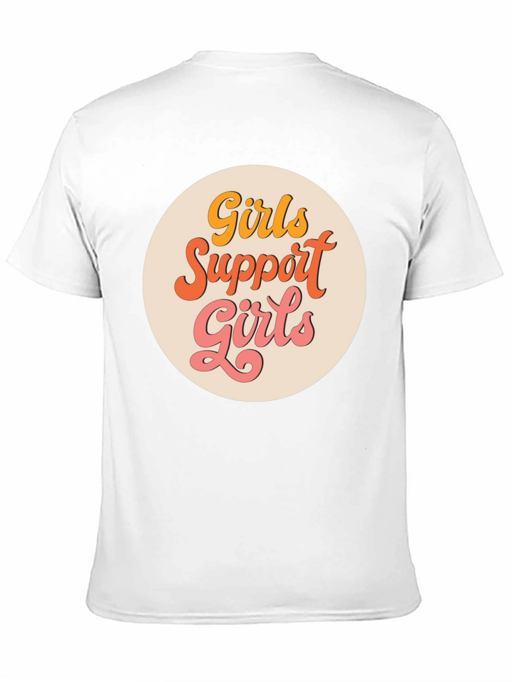 Girls Support Girls Graphic Tee - Retro Style