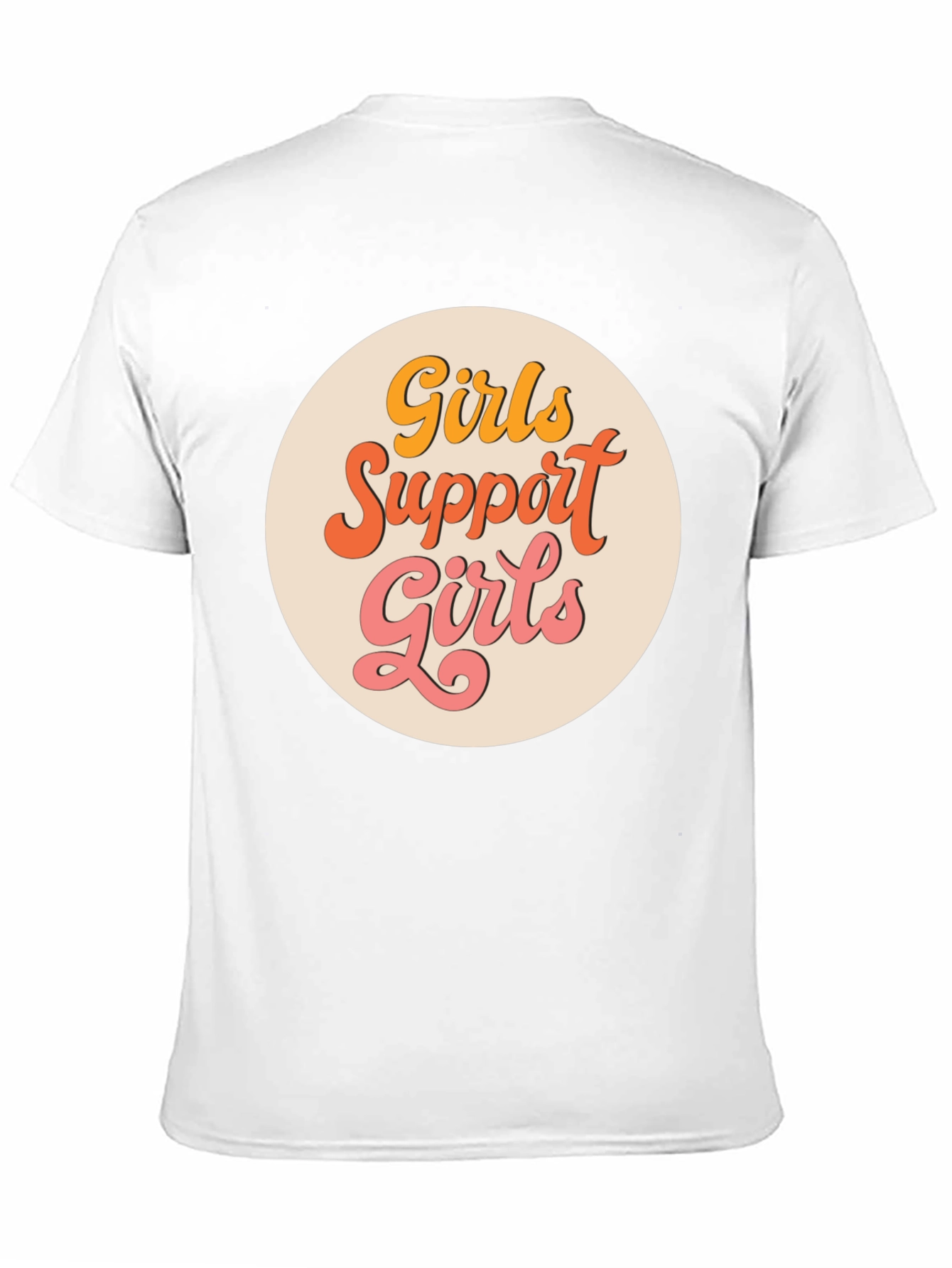 Girls Support Girls Graphic Tee - Retro Style