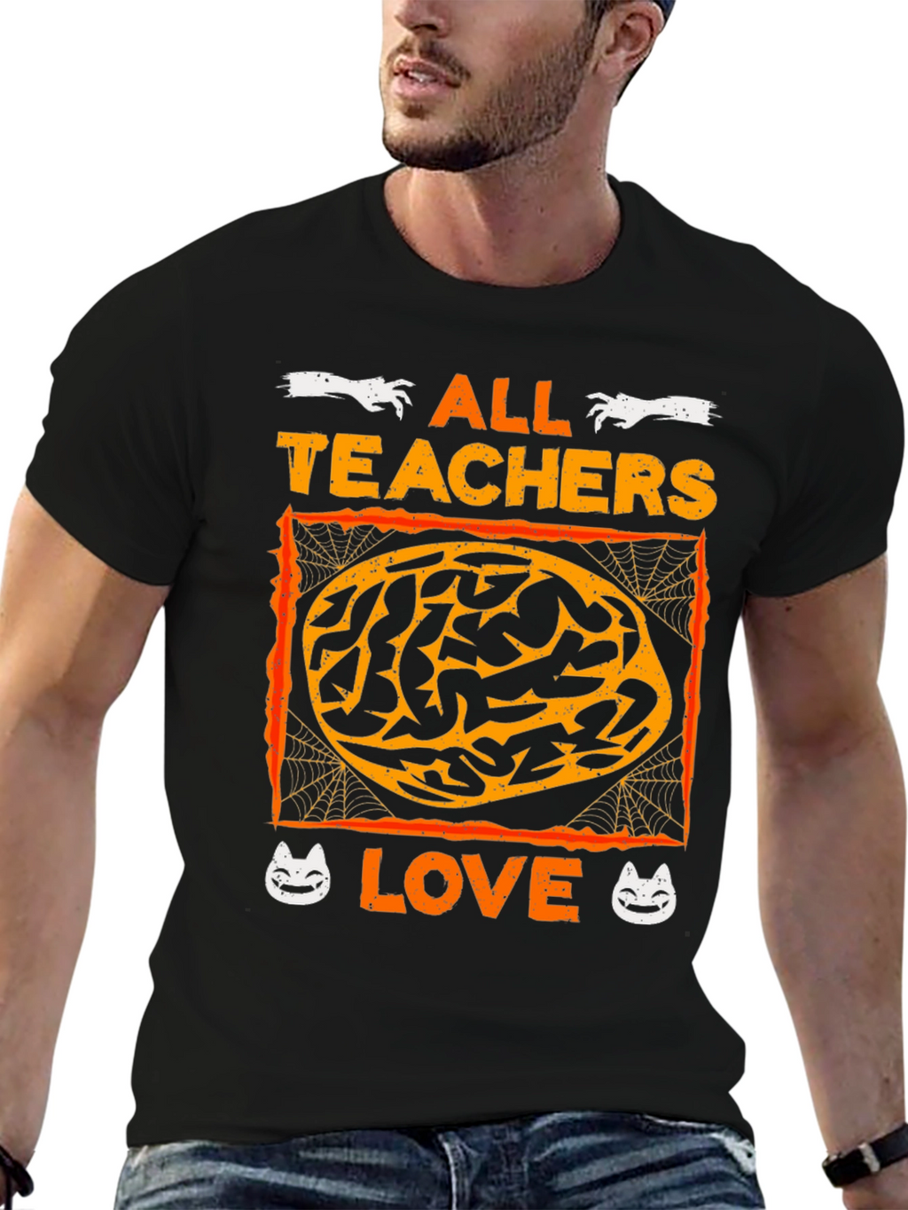 Halloween Teachers Love Brains T-Shirt