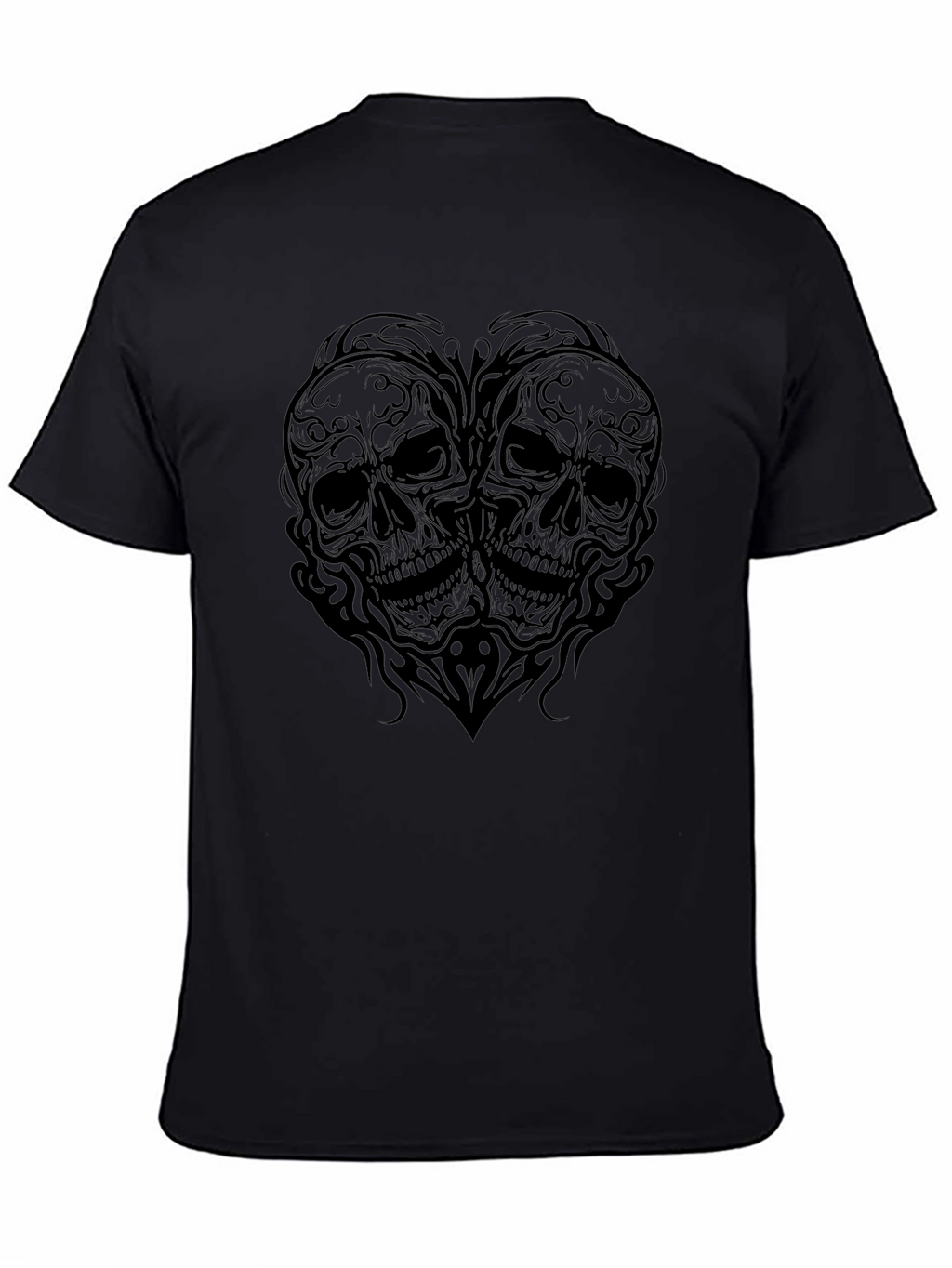 Skull Heart Graphic T-Shirt - Dark Romance Tee