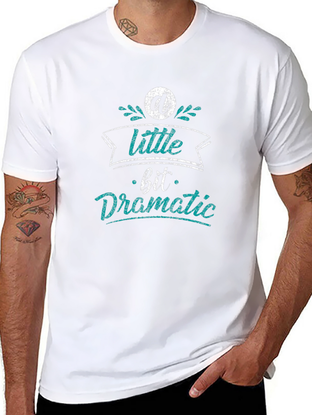 A Little Bit Dramatic Black T-Shirt