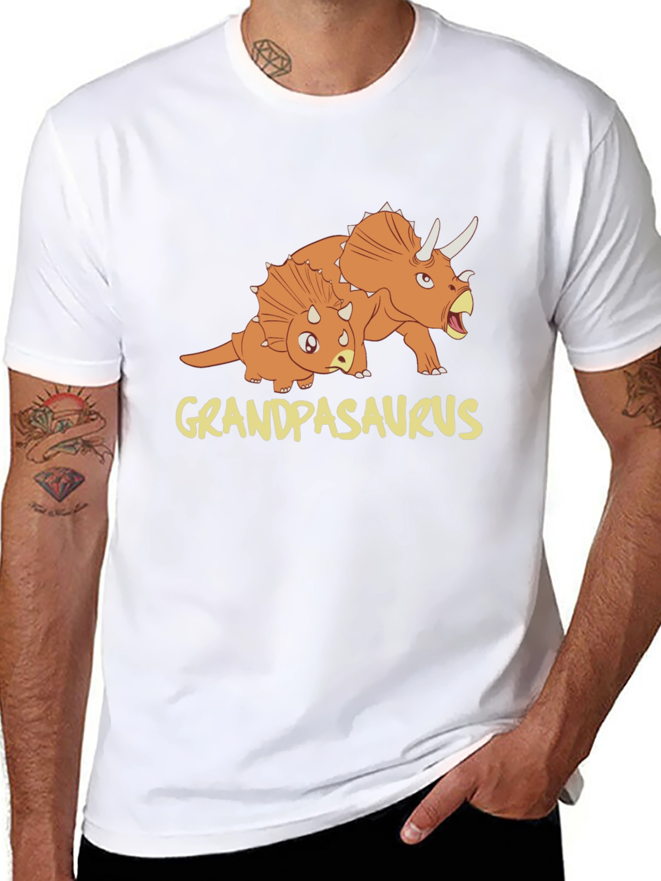 Grandpasaurus Dinosaur Graphic T-Shirt