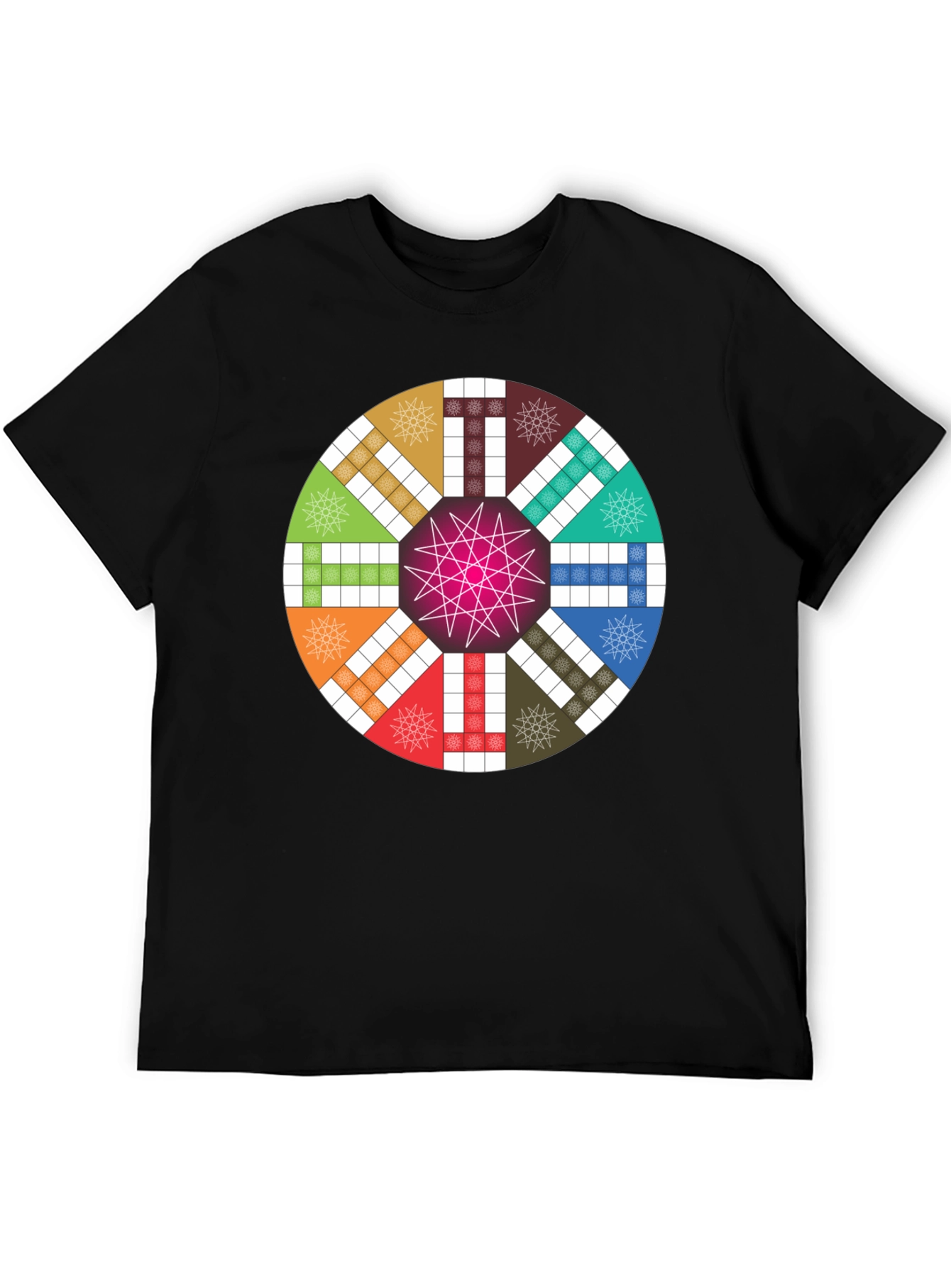 Colorful Ludo Board Game Design T-Shirt