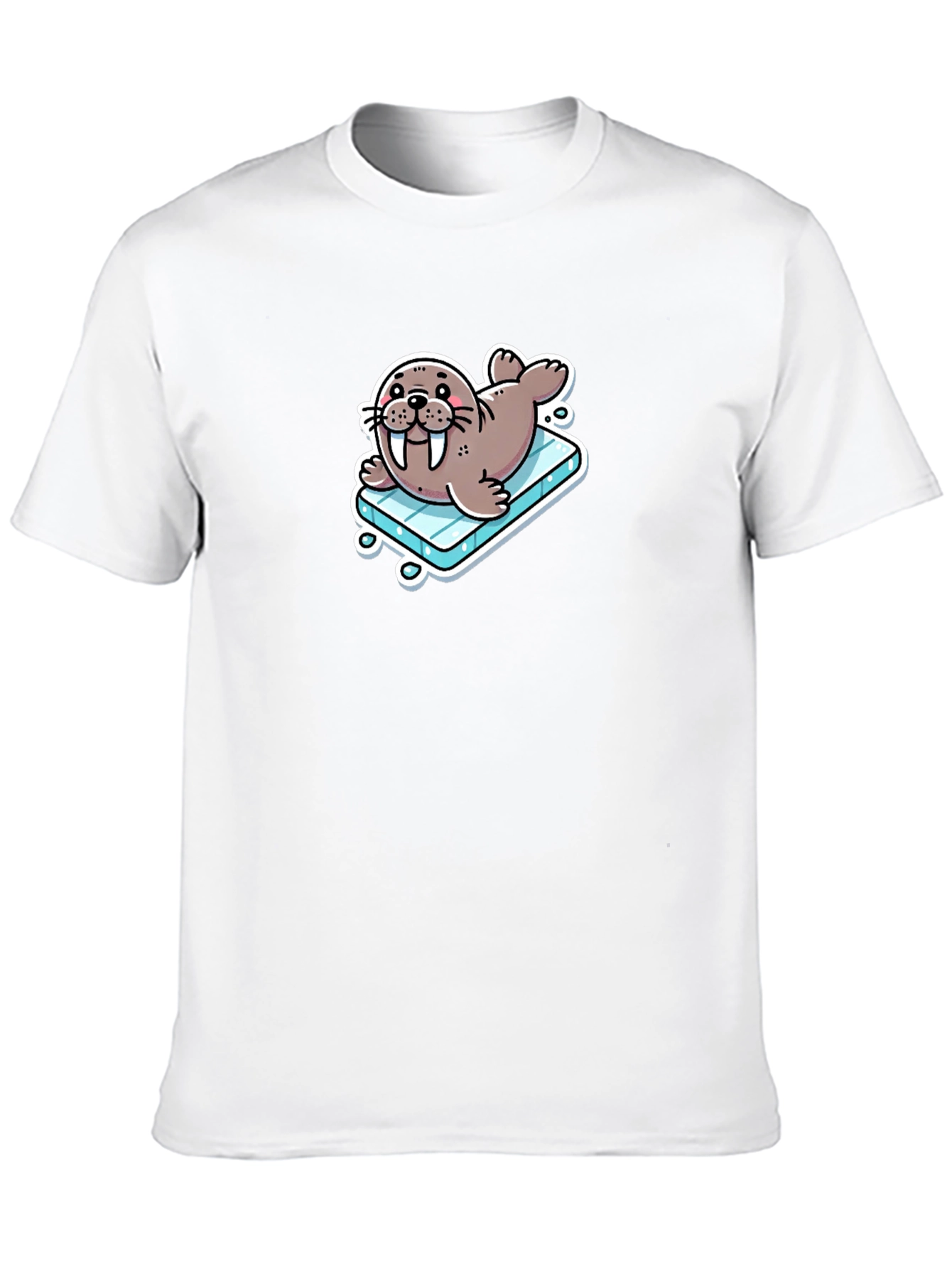 Walrus on Ice T-Shirt - Black Cotton Tee