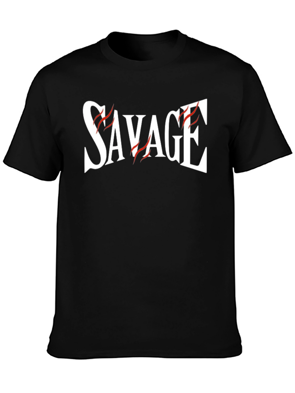 Savage Graphic Print Black T-Shirt