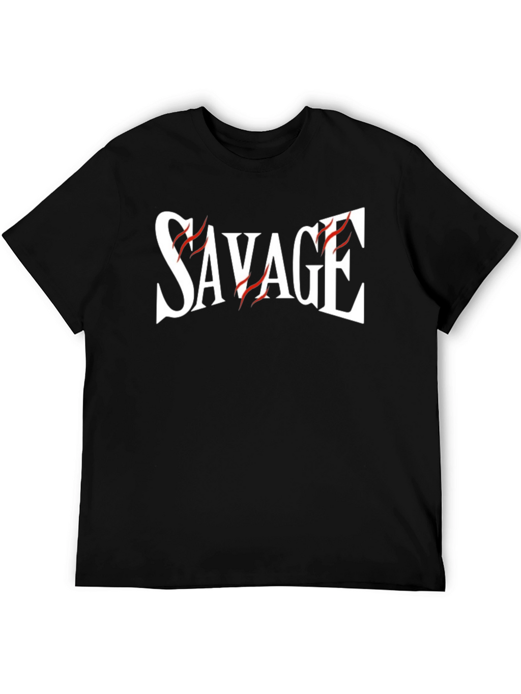 Savage Graphic Print Black T-Shirt