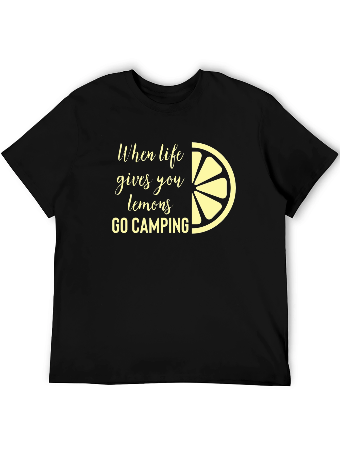 Lemon Camping T-Shirt - When Life Gives You Lemons Camp!