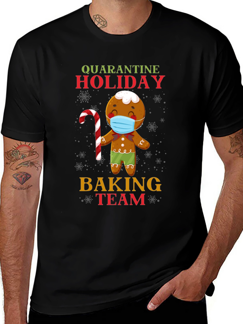 Quarantine Holiday Baking Team Gingerbread T-Shirt