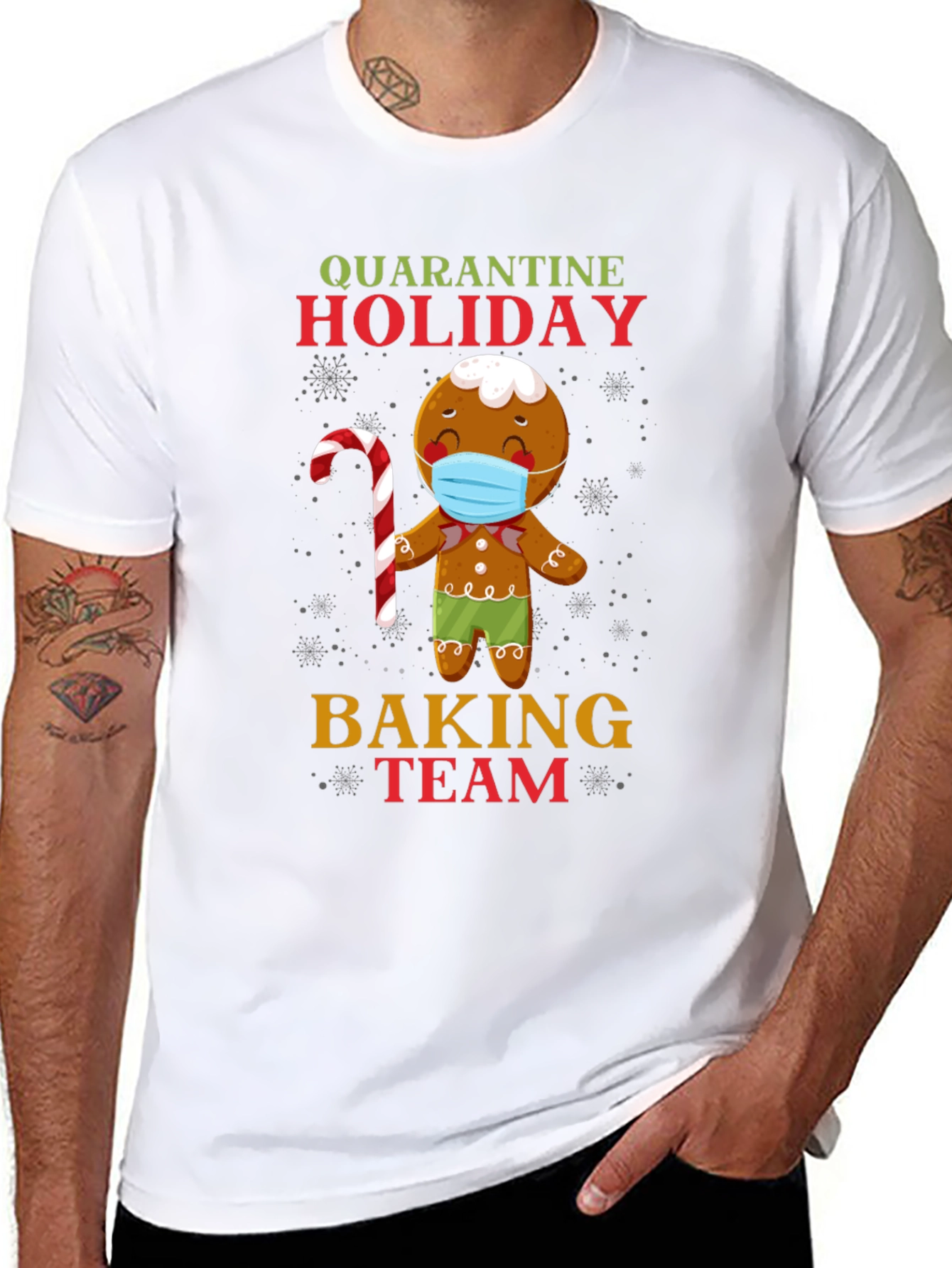 Quarantine Holiday Baking Team Gingerbread T-Shirt