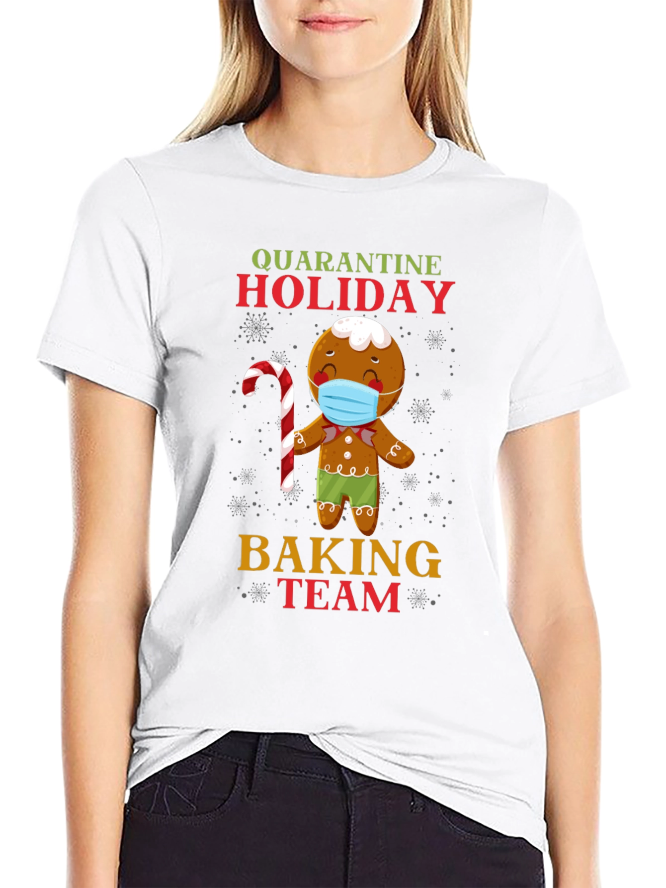 Quarantine Holiday Baking Team Gingerbread T-Shirt