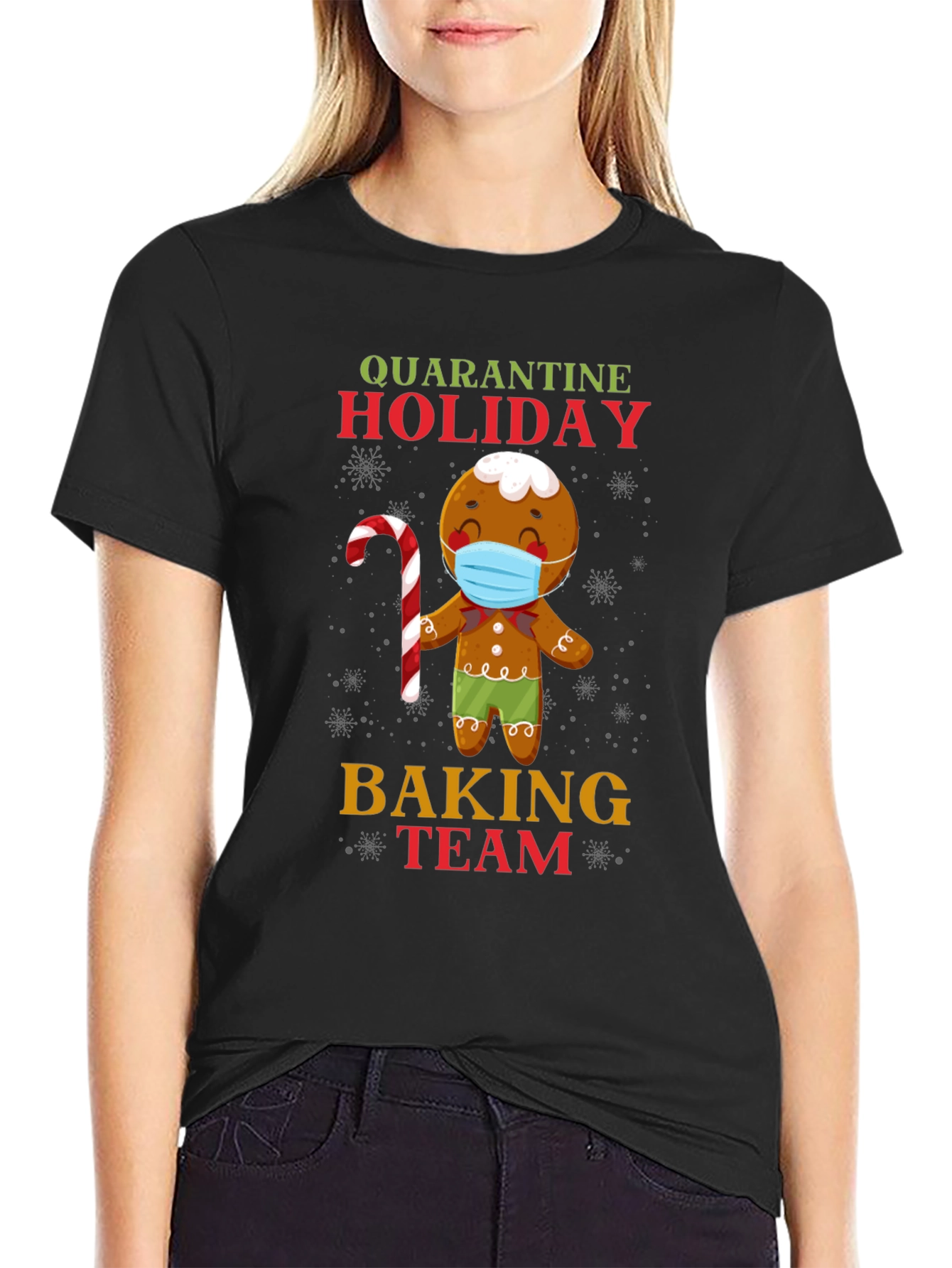 Quarantine Holiday Baking Team Gingerbread T-Shirt