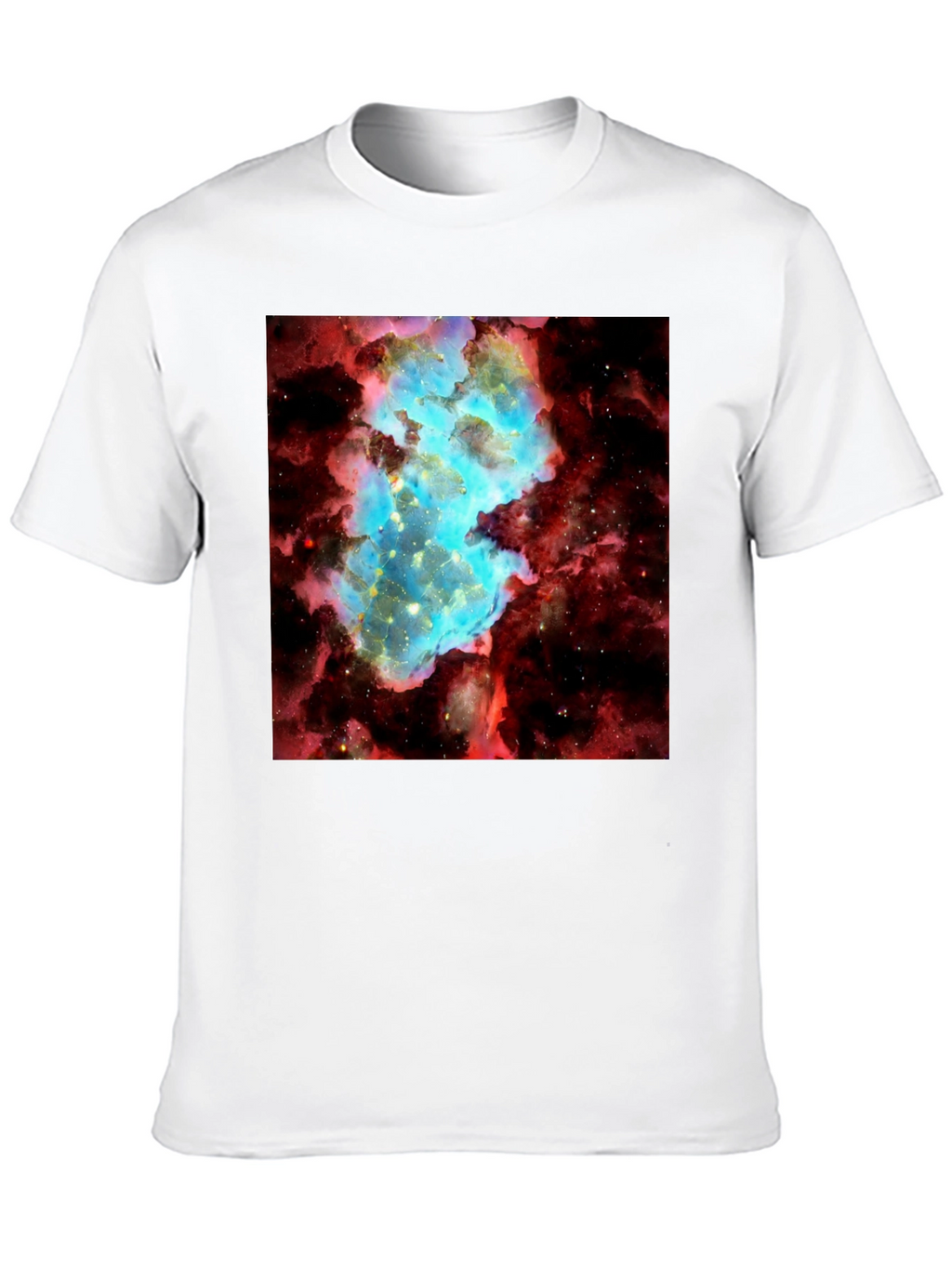 Nebula Graphic Tee - Galaxy Universe Print Black T-Shirt