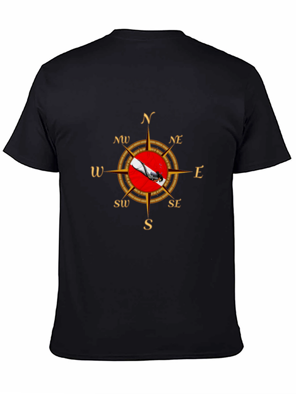 Compass Diver T-Shirt - Black
