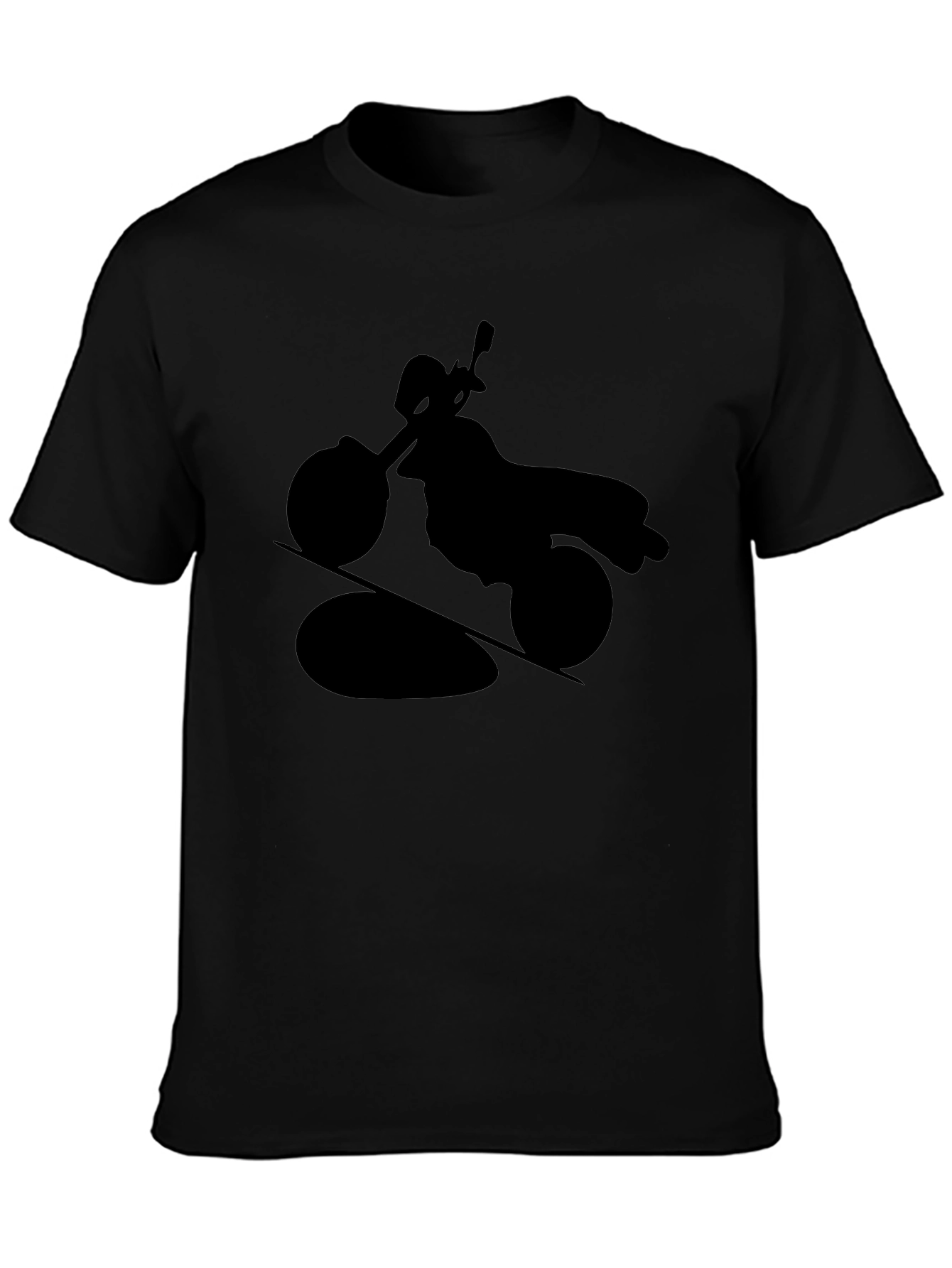 Motorcycle Silhouette T-Shirt - Black