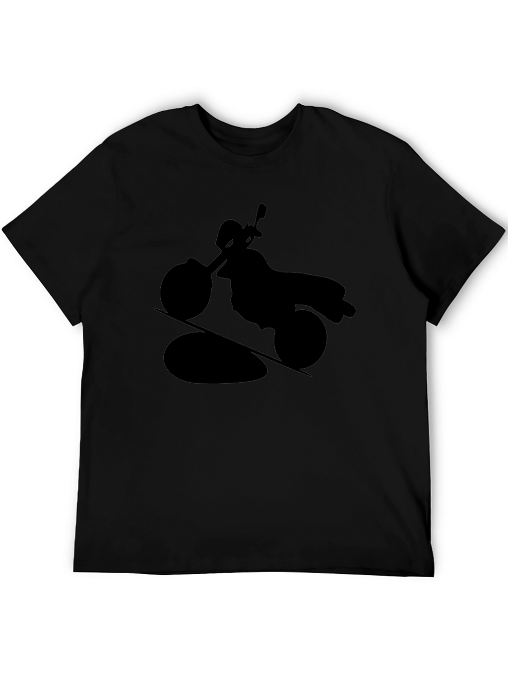 Motorcycle Silhouette T-Shirt - Black