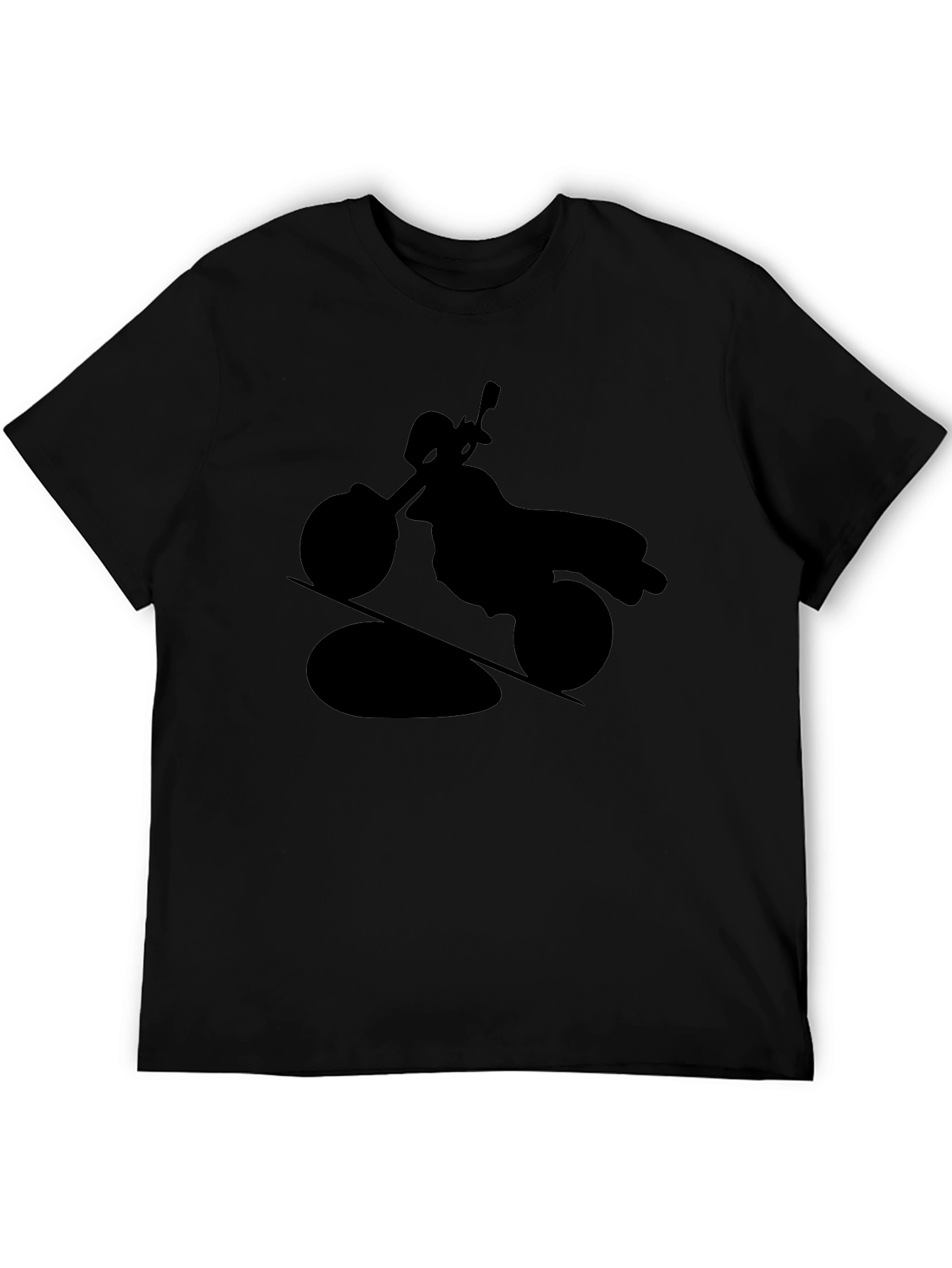 Motorcycle Silhouette T-Shirt - Black