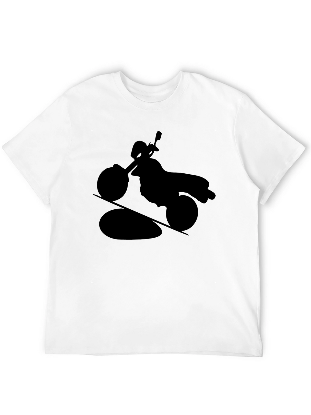 Motorcycle Silhouette T-Shirt - Black
