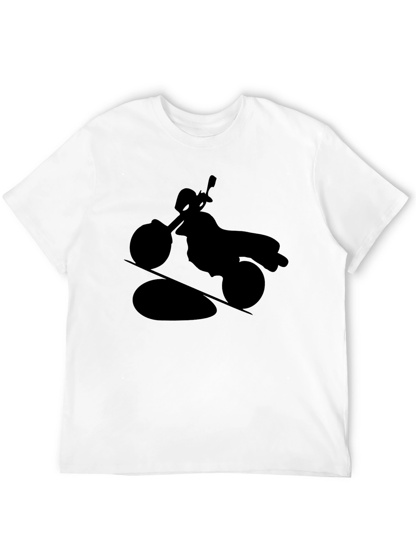 Motorcycle Silhouette T-Shirt - Black