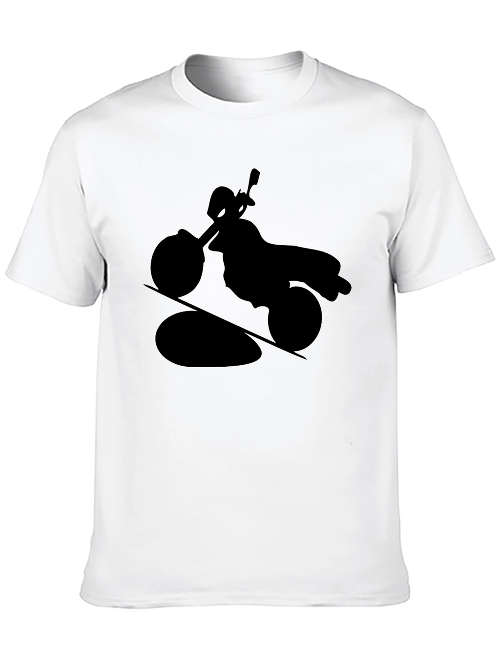 Motorcycle Silhouette T-Shirt - Black